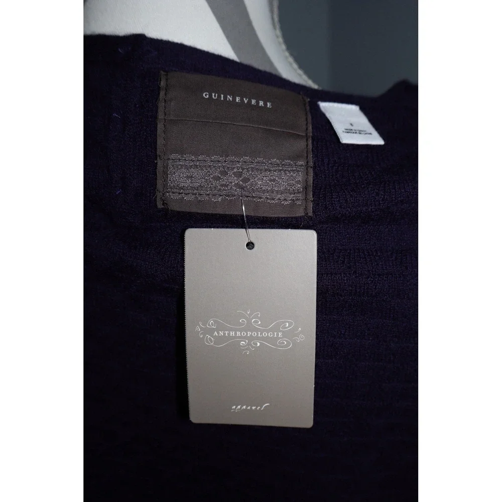 Guinevere Womens Romantic Whimsigoth Cottagecore Wool Blend Sweater S Purple NWT